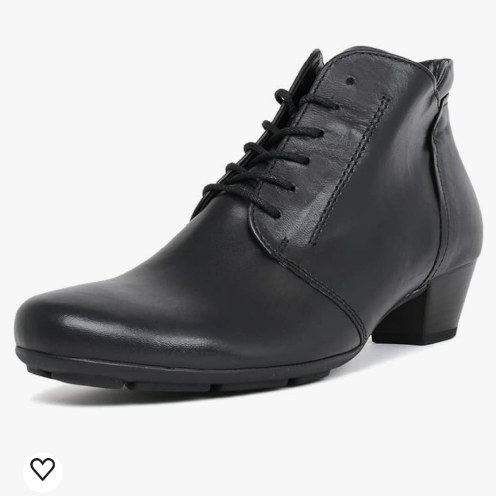 Gabor Sportylamm Black Leather Boots Women's size 6.5UK 9US